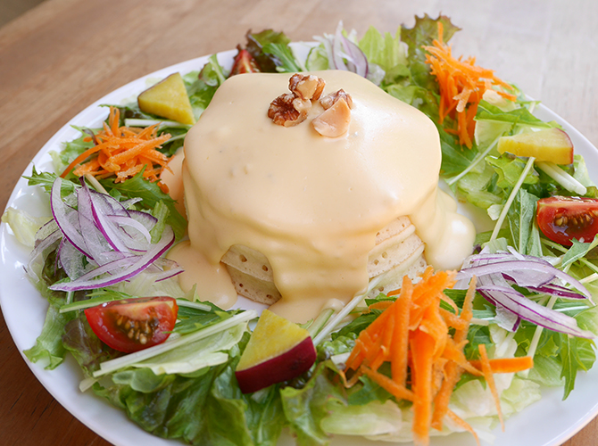 ４種類のチーズフォンデュ･パンケーキ